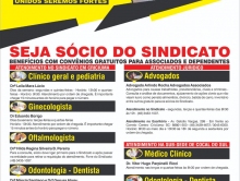 Benefícios para os sócios do Sindicato